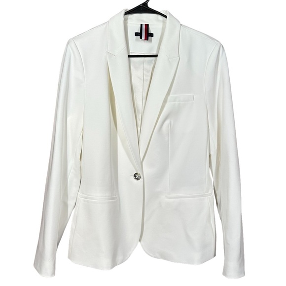 Tommy Hilfiger Jackets & Blazers - Tommy Hilfiger White Blazer single Button Front Size 14